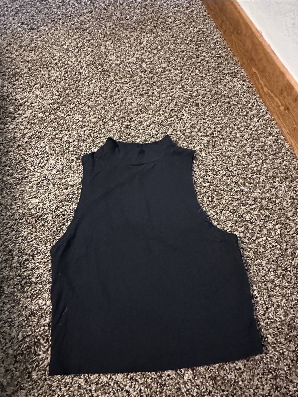 wild fable Black Mock Neck Tank Top